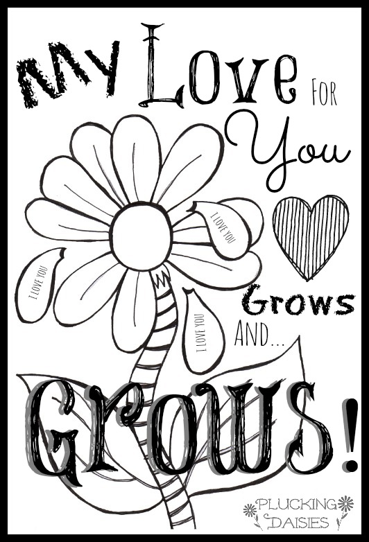 532x782 Colorable Mothers Day Cards