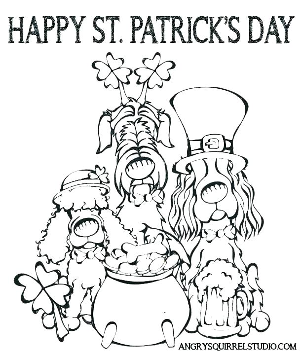 612x720 St Patricks Day Coloring Page Leprechaun And Rainbow Colouring