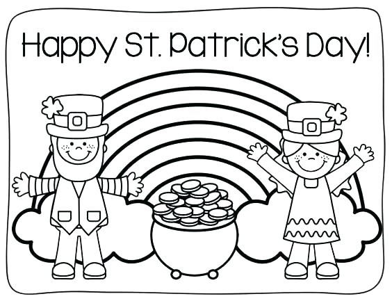 564x433 St Patricks Day Coloring Sheet Free Printable St S Day Coloring