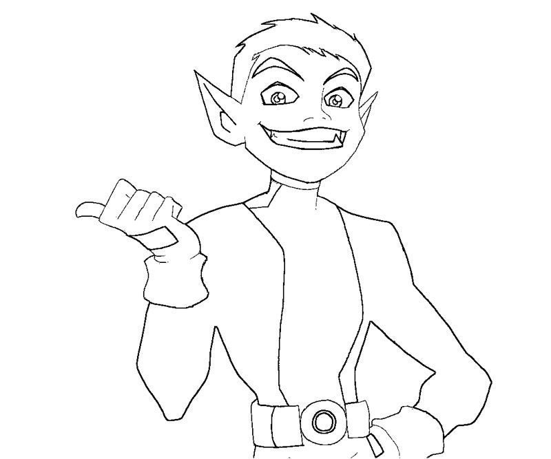 800x667 Teen Titans Beast Boy Coloring Pages Coloring Kids Dc Super