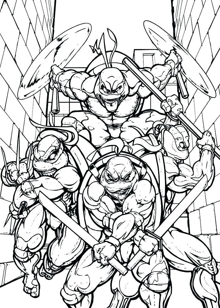 736x1031 Free Printable Coloring Pages For Teenagers Ninja Turtles Free
