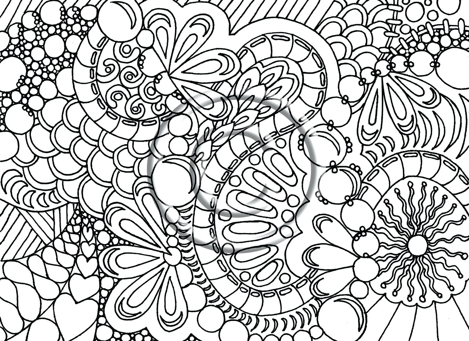 1500x1090 Coloring Pages Of Animals Easy Gallery Abstract For Color Teens