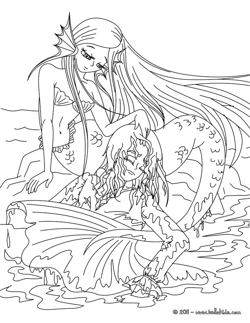 820x1060 Mermaid Coloring Pages For Teenagers Difficult Fairy
