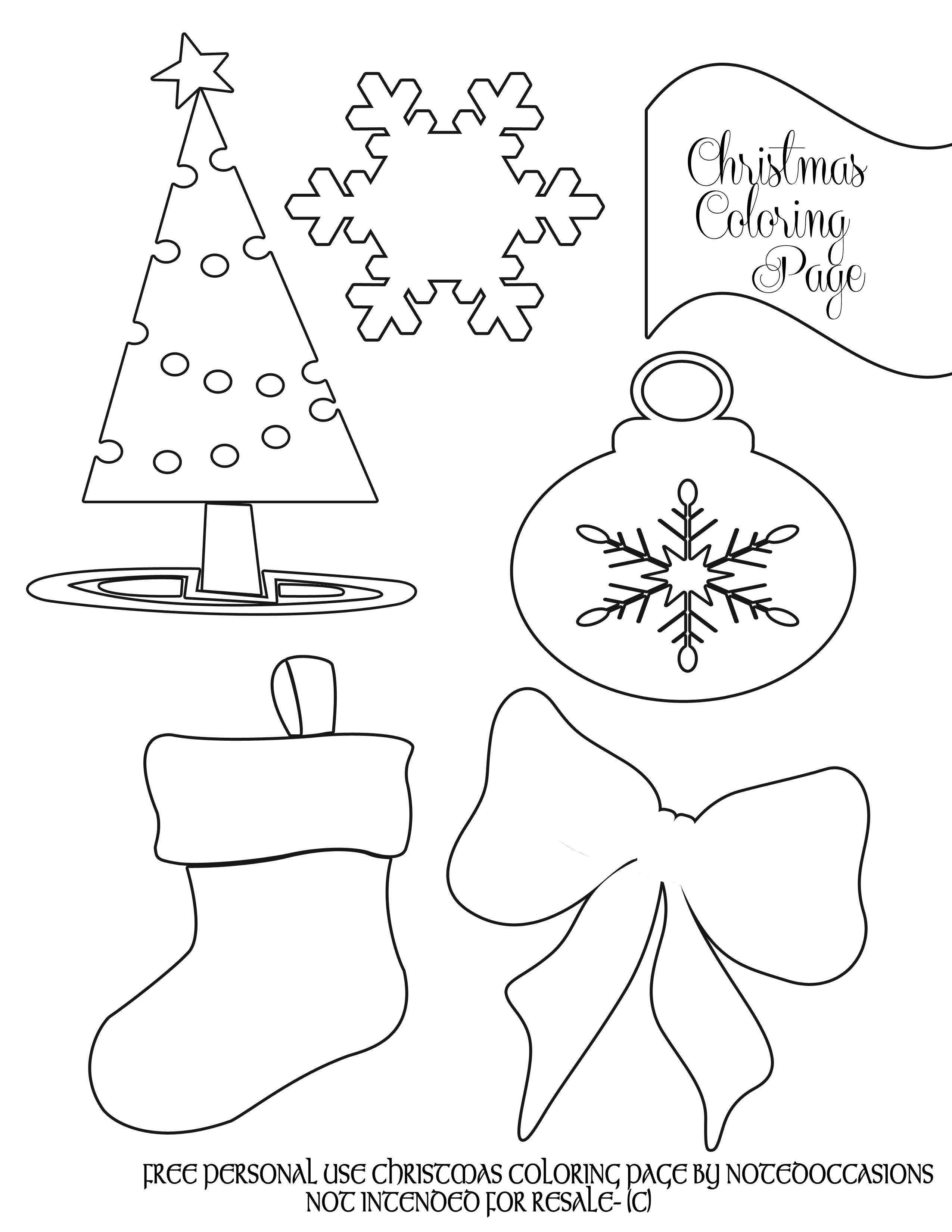 2550x3300 Christmas Colouring Pages For Kindergarten