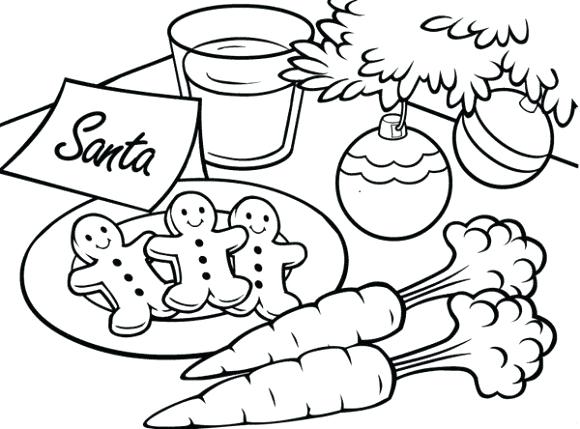 580x429 Childrens Christmas Coloring Pages Children Opening Christmas