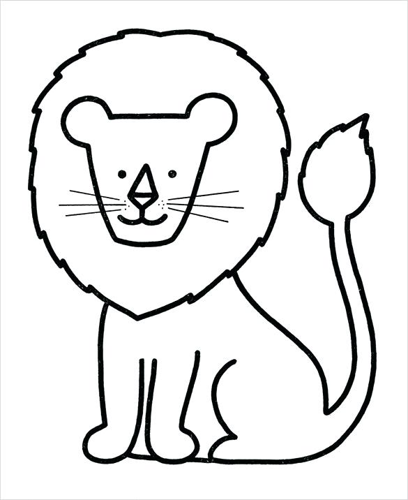 585x716 Coloring Pages For Preschoolers Pdf Lion Preschool Coloring Page