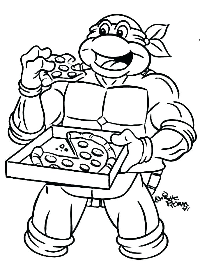 687x923 Coloring Pages For Ninja Turtle Color Pages Teenage Mutant