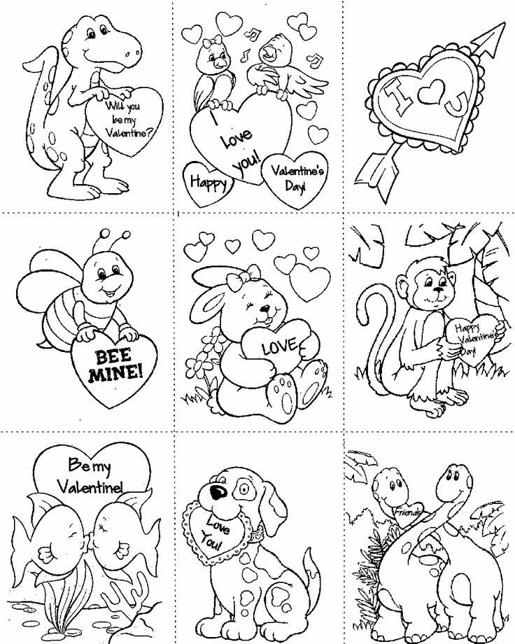 736x920 Valentine's Day Pictures To Color Valentines Cards Coloring