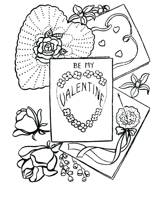 670x820 Printable Coloring Valentines Day Cards