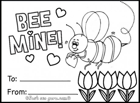 460x338 Coloring Pages Of Valentine Cards Valentines Card Coloring Pages