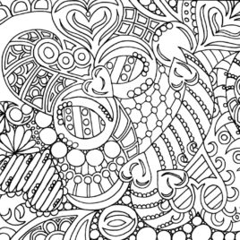 268x268 Christmas Coloring Pages For Adults Free All About Coloring Pages