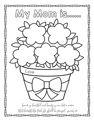 300x388 Free Mother's Day Bible Crafts, Activities, Honor Your Mother