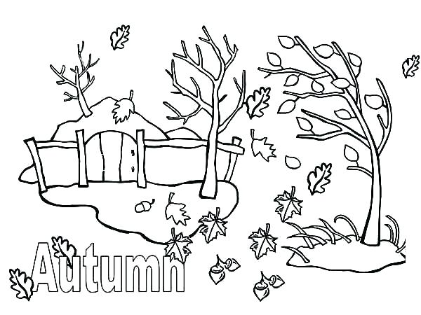 600x450 Seasons Coloring Pages Seasons Coloring Page Coloring Pages Autumn