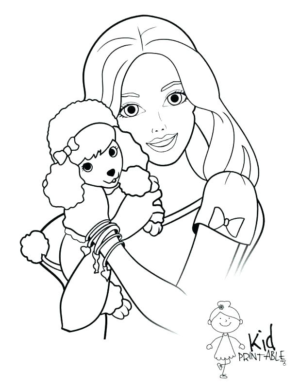 618x800 Barbie Free Coloring Pages Free Barbie Coloring Pages Barbie Free