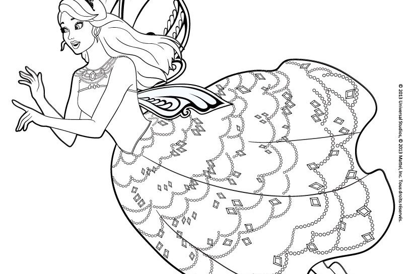 820x544 Free Barbie Coloring Pages Games Online Princess Sheets Mermaid