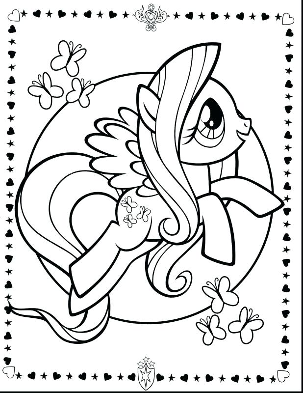618x800 Little Pony Friendship Is Magic Coloring Pages Online Terrific My