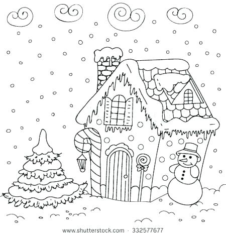 450x470 Gingerbread Girl Coloring Page