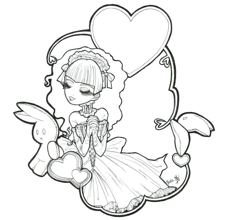 728x708 Gothic Coloring Pages Coloring Page Gothic Fairy Coloring Pages
