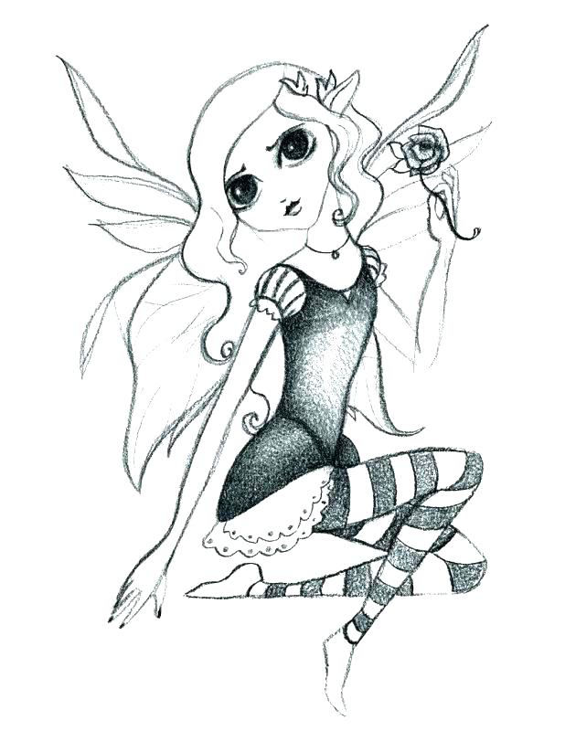 618x800 Printable Gothic Fairy Coloring Pages Coloring Pages Surprising