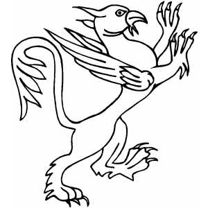 300x300 Griffin Coloring Page