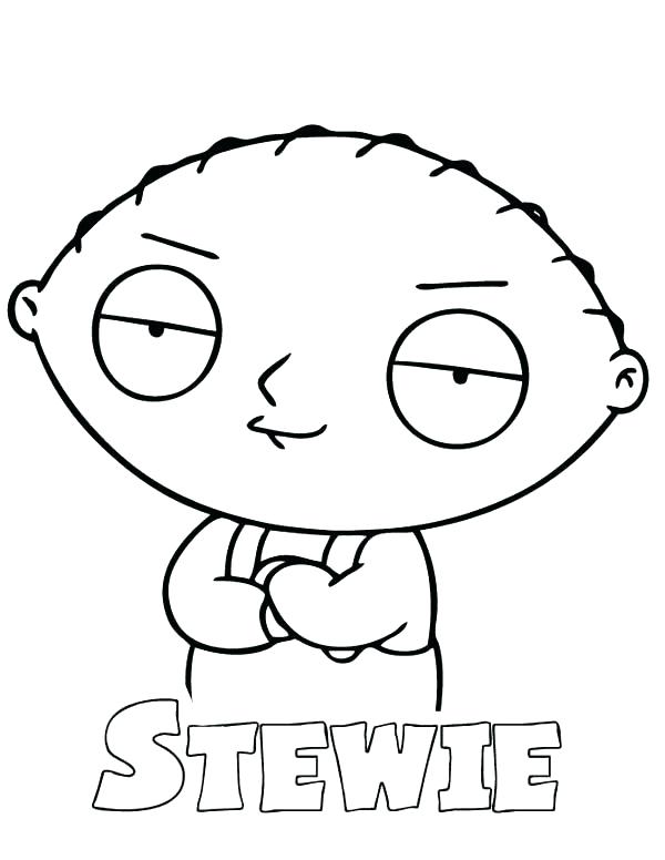 600x776 Stewie Griffin Coloring Pages Griffin Coloring Pages From Family