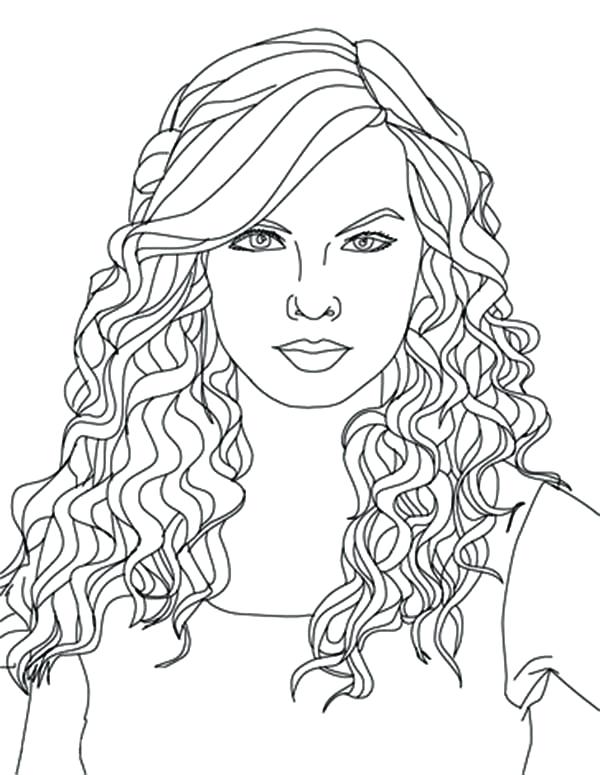 600x775 Hair Coloring Pages