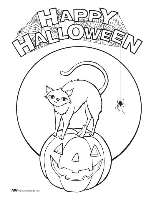 530x686 Best Halloween Color Page Images On Coloring Pages