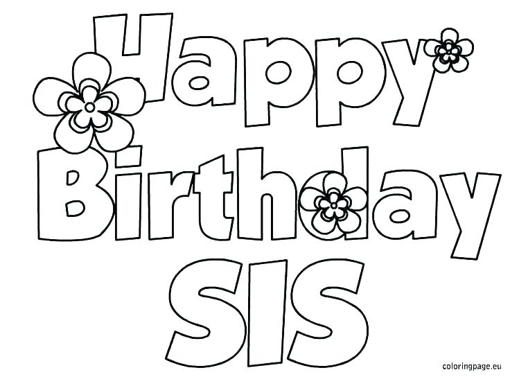 736x544 Hello Kitty Birthday Coloring Page Happy Birthday Coloring Pages