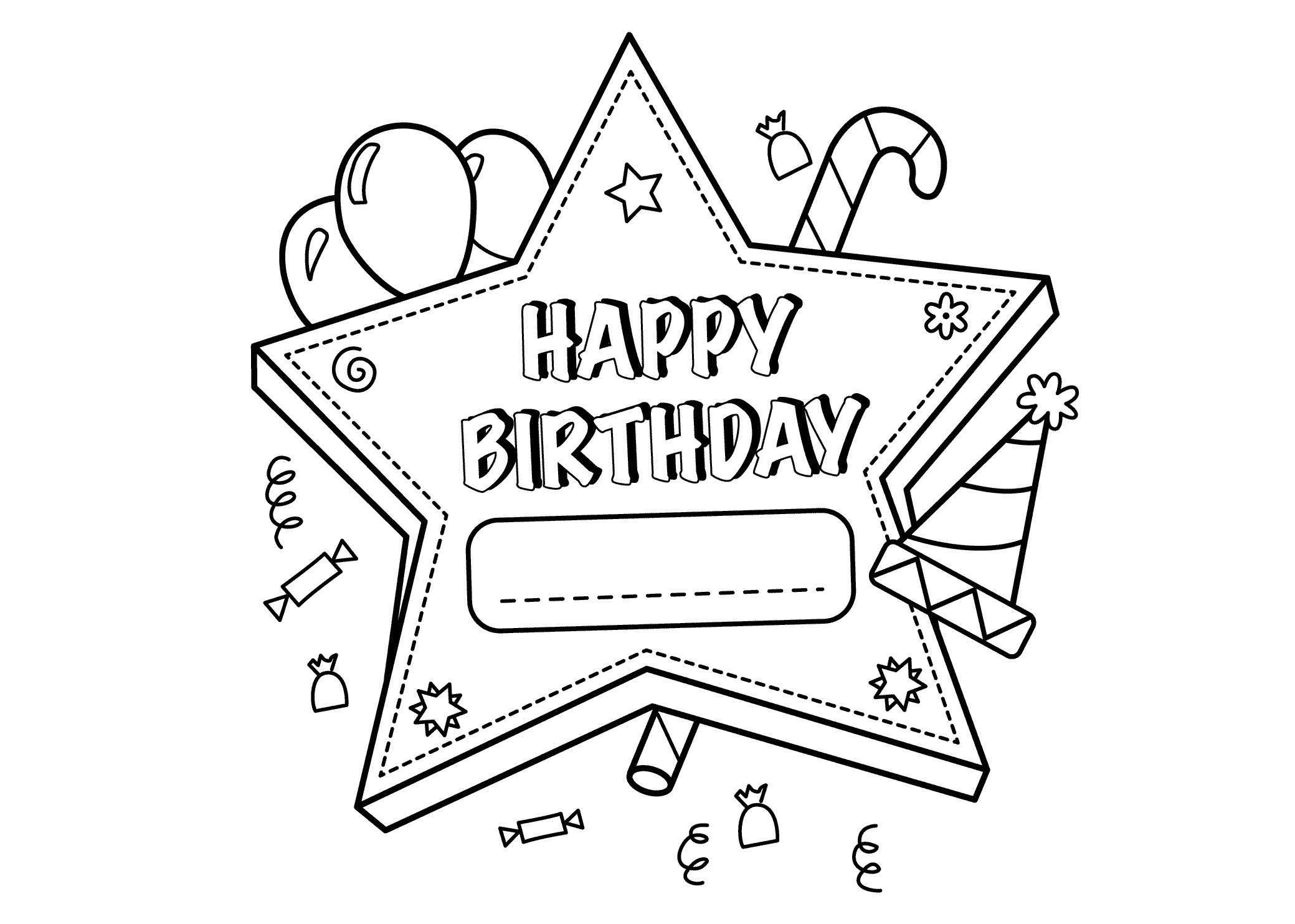 2079x1483 Coloring Pages For Happy Birthday
