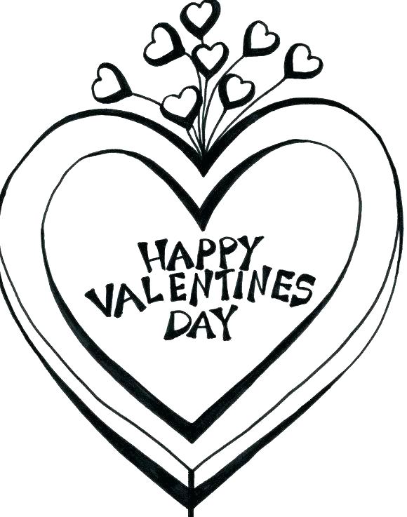 580x737 Happy Valentines Coloring Pages Coloring Pages Hearts Valentines