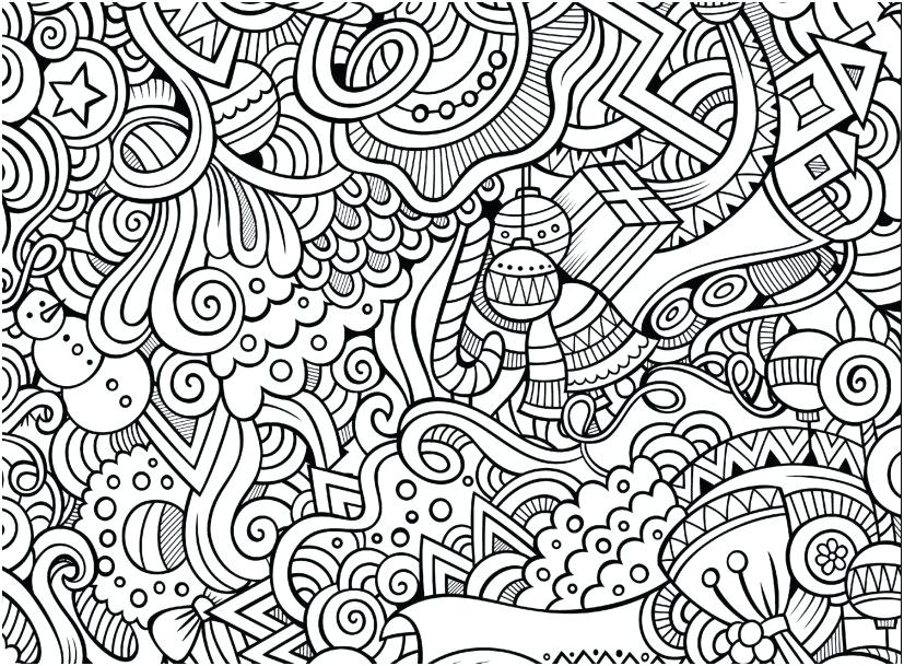 827x609 Free Printable Designs To Color Coloring Pages For Kids Hard