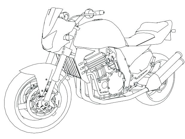 618x464 Harley Davidson Coloring Book