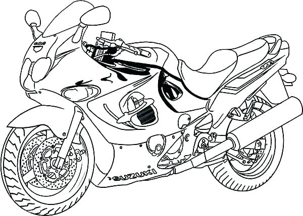 600x429 Coloring Pages Of Motorcycles Coloring Pages Motorcycle Wheeler