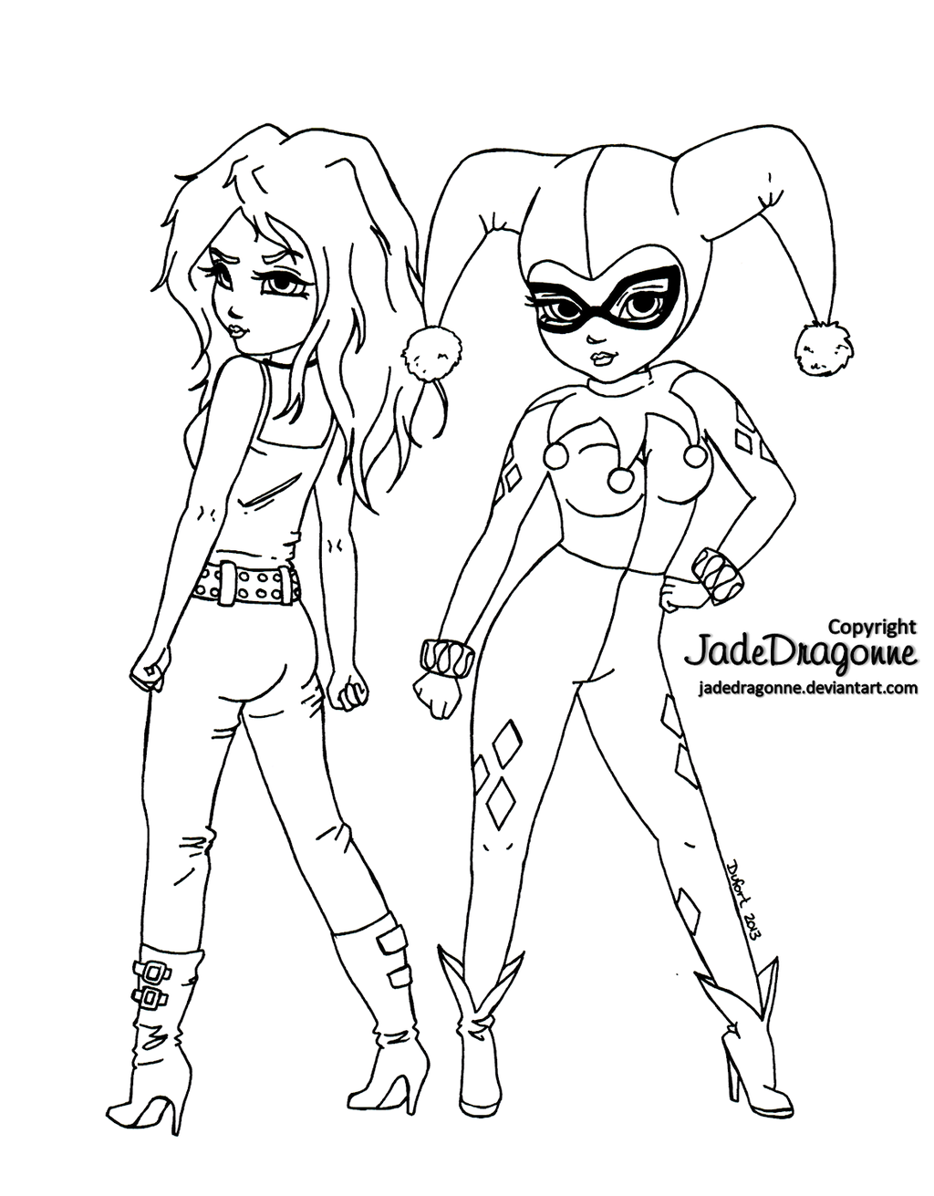 1024x1311 Harley Quinn Coloring Pages To Download And Print For Free Joker L