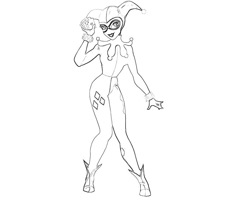 800x667 Harley Quinn Coloring Pages To Print