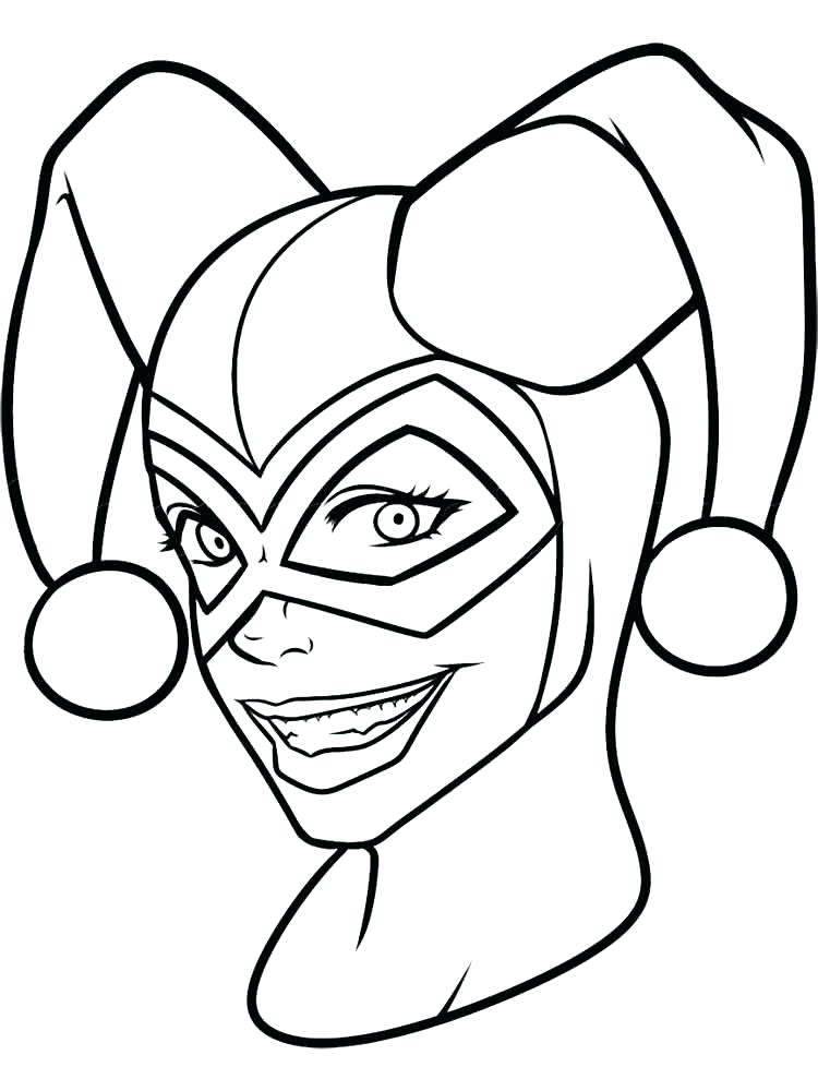 750x1000 Harley Quinn Coloring Pages Icontent