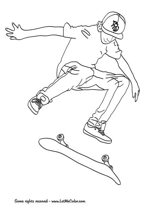474x711 Tony Hawk Coloring Pages
