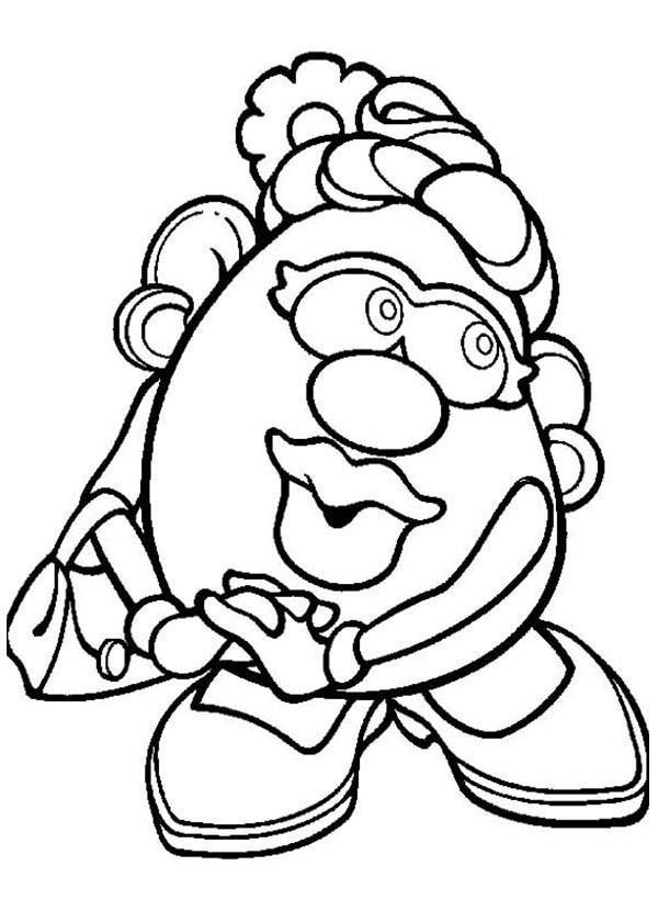 600x840 Mr Potato Head Coloring Pages