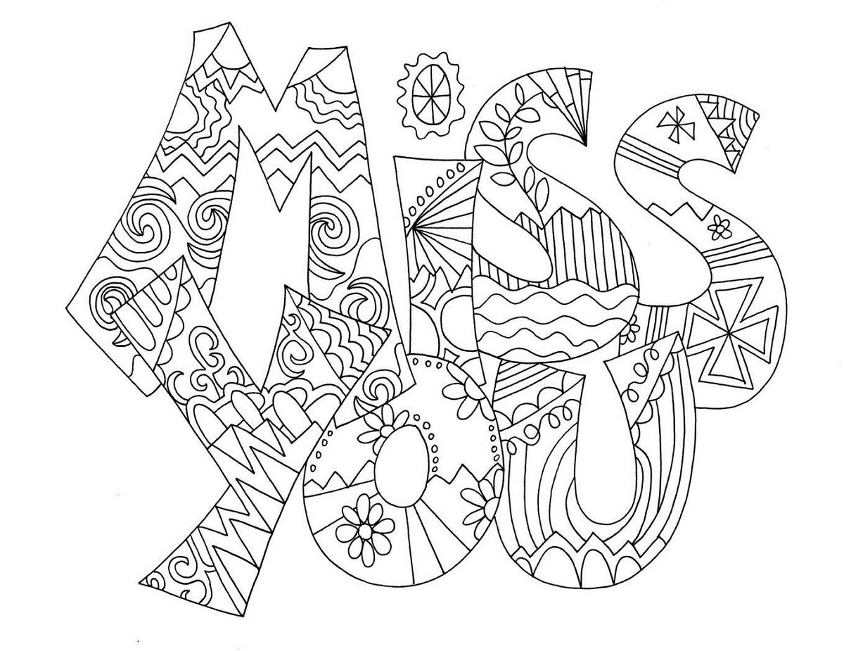 1200x925 Miss U Card Coloring Coloring Pages Coloring Books