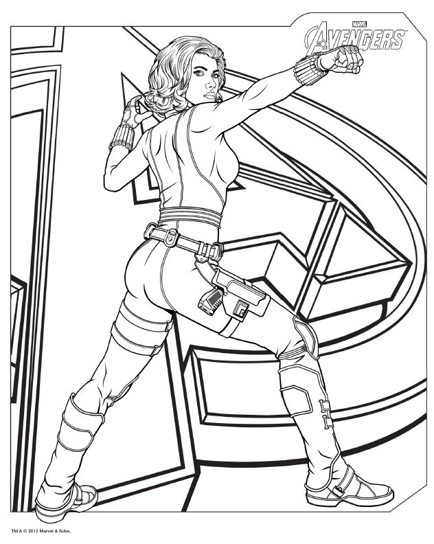 632x792 Avengers Coloring Pages