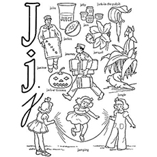 230x230 Top Free Printable Letter J Coloring Pages Online