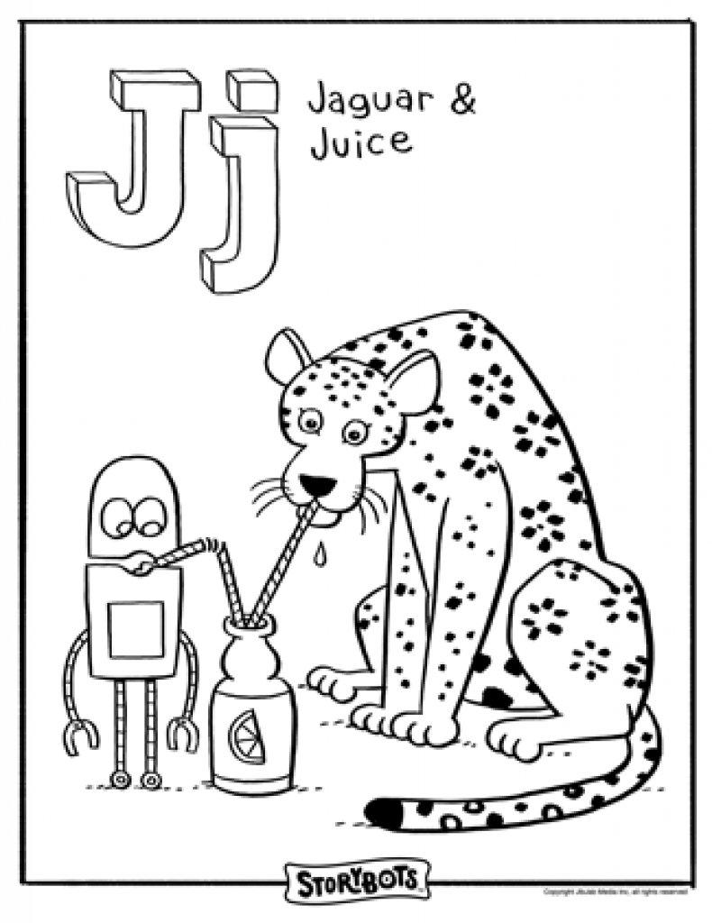 790x1024 Unique Letter J Coloring Pages Collection Printable Coloring Sheet