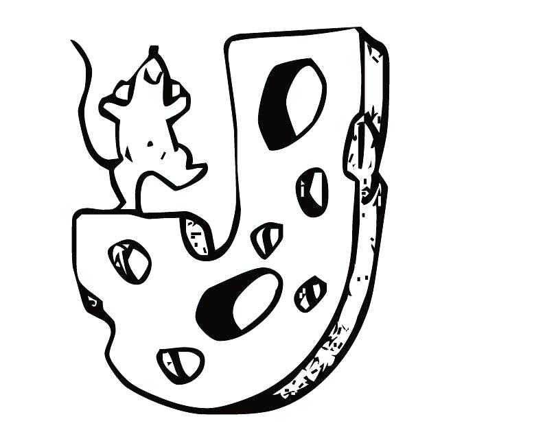 810x630 Cheese Coloring And Letter J Coloring Page J Alphabet Coloring