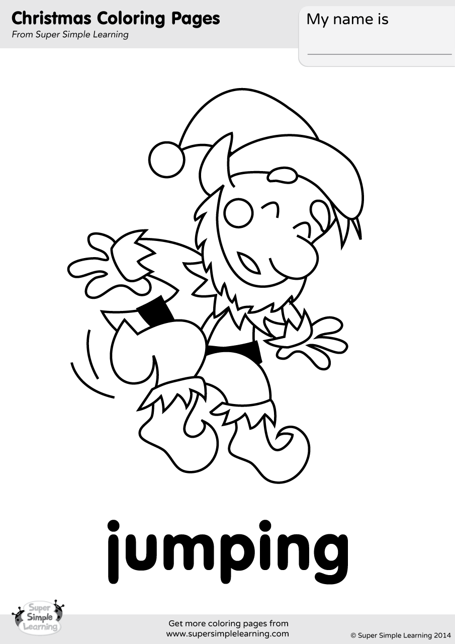 905x1280 Jumping Coloring Page Super Simple