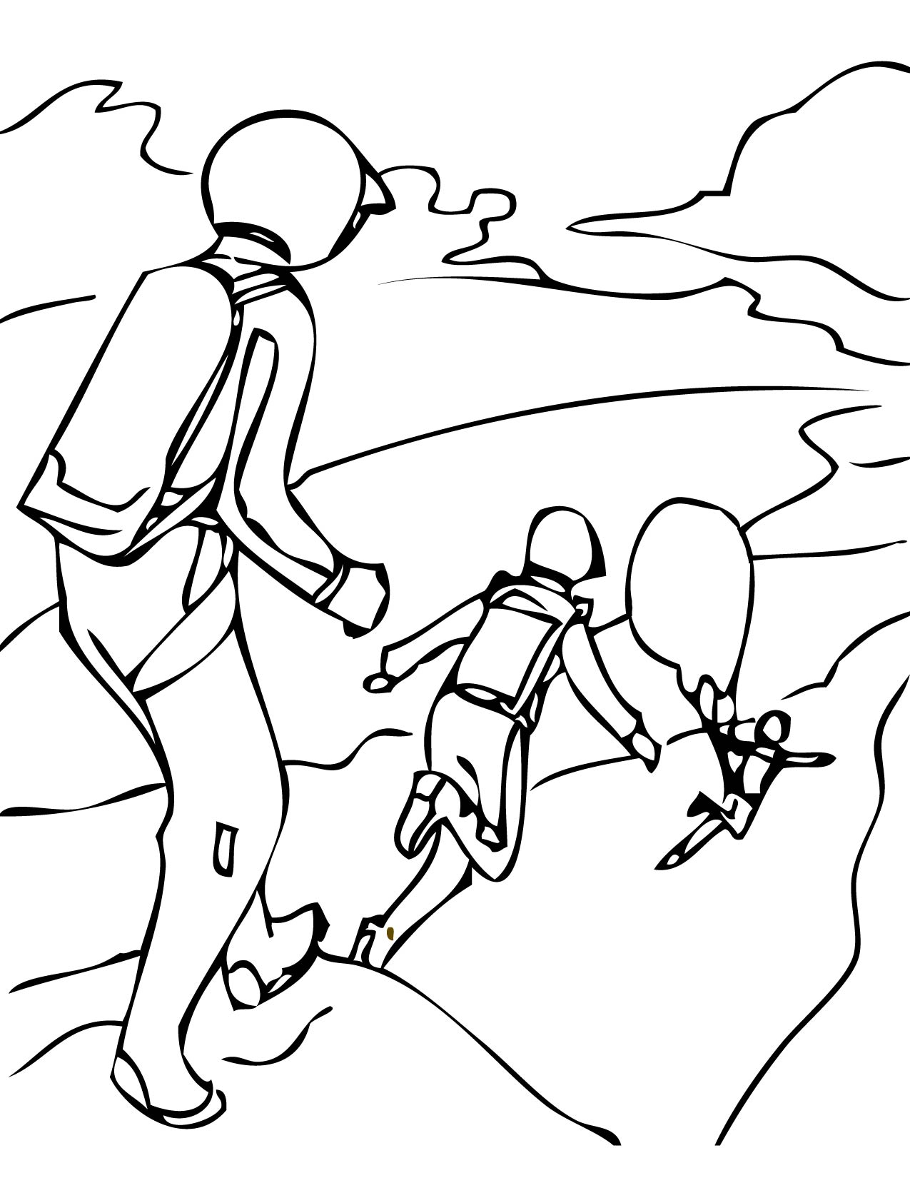 1275x1650 Base Jumping Coloring Page
