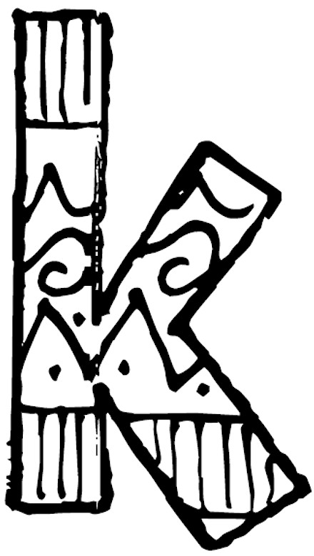 440x780 Letter K Coloring Pages