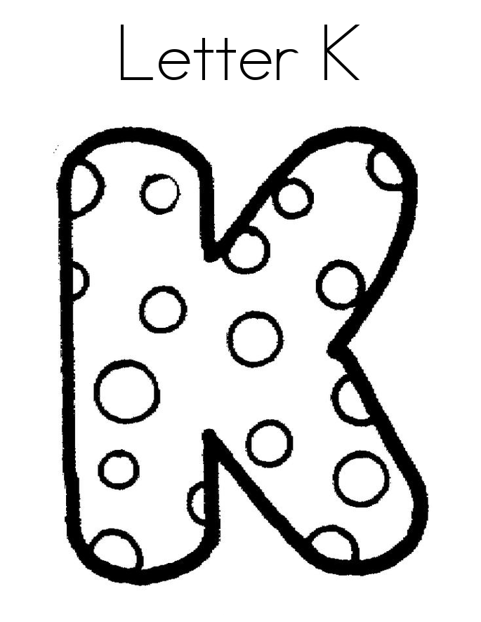 685x886 Letter K Coloring Pages