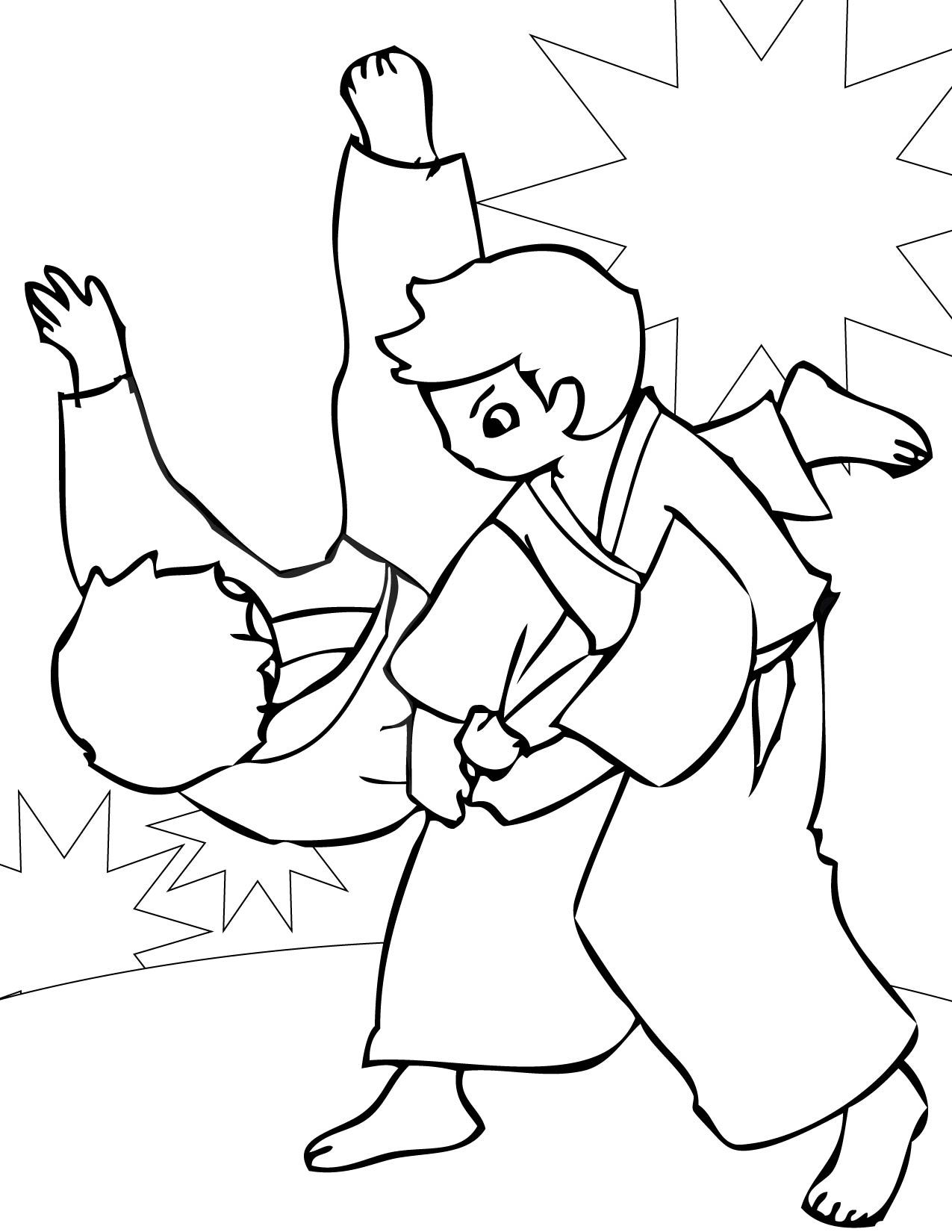 1275x1650 Karate Coloring Pages Karate Coloring Pagejpg Clip Art Library