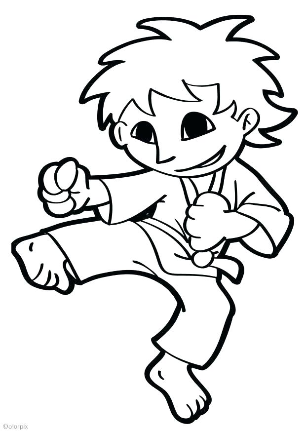 620x875 Cheerleading Coloring Sheets Karate Coloring Page Download Large
