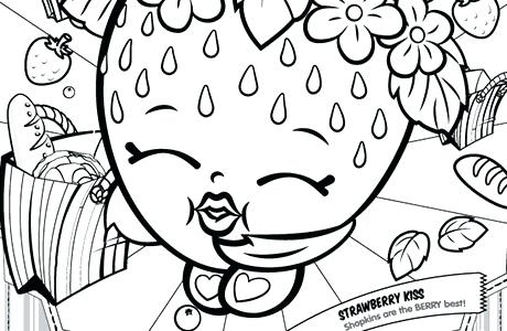 460x300 Strawberry Kiss Shopkins Coloring Page Shopkins Coloring Games